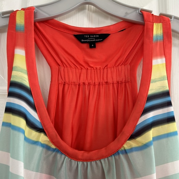 TED BAKER LONDON SLEEVELESS TANK SIZE 4 - Picture 2 of 4